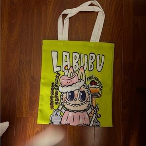 NWT Labubu Yellow Tote Bag
